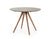 Vig Furniture Modrest Tracer - Contemporary Black and Walnut Round Dining Table | Modishstore | Dining Tables-5