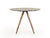 Vig Furniture Modrest Tracer - Contemporary Black and Walnut Round Dining Table | Modishstore | Dining Tables-6