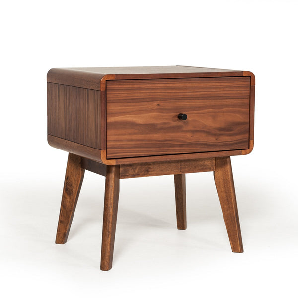 Vig Furniture Modrest Marshall Mid-Century Modern Walnut Nightstand | Modishstore | Nightstands-3