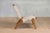 Masaya Leather Woven Lounge Chair- Natural Color Leather & Teak Wood