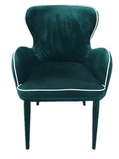 Vig Furniture Modrest Tigard Modern Green Fabric Dining Chair | Modishstore | Dining Chairs