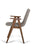 Vig Furniture Maddox - Modern Sesame & Walnut Dining Chair (Set of 2)