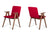 Vig Furniture Maddox - Modern Sesame & Walnut Dining Chair (Set of 2)
