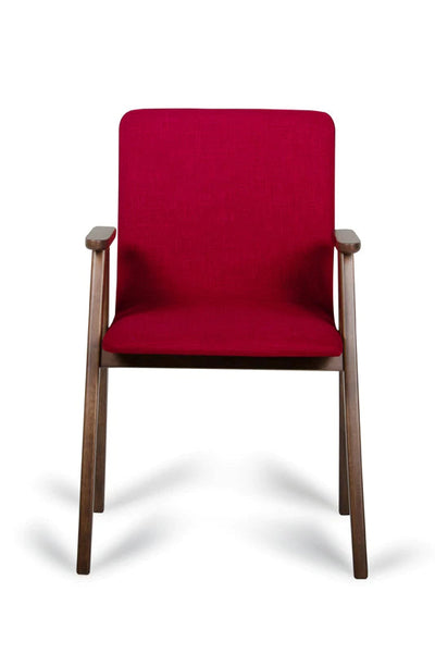 Vig Furniture Maddox - Modern Sesame & Walnut Dining Chair (Set of 2)