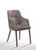 Vig Furniture Modrest Theresa Modern Grey & Walnut Dining Chair (Set of 2) | Modishstore | Dining Chairs