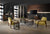 Vig Furniture Modrest Bronson Modern Walnut & Black Round Coffee Table | Modishstore | Coffee Tables-3