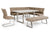 Vig Furniture Modrest Zane Modern Brown Fabric Dining Bench | Modishstore | Stools & Benches-5