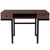 Bartlett Dark Ash Wood Grain Finish Computer Desk With Drawers And Black Metal Legs By Flash Furniture | Desks | Modishstore - 3