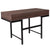 Bartlett Dark Ash Wood Grain Finish Computer Desk With Drawers And Black Metal Legs By Flash Furniture | Desks | Modishstore - 4