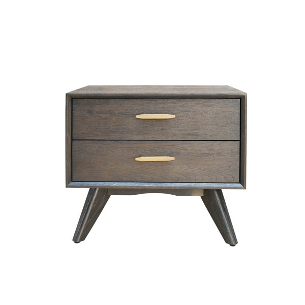 Vig Furniture Modrest Novak Modern Dark Oak Nightstand | Modishstore | Nightstands