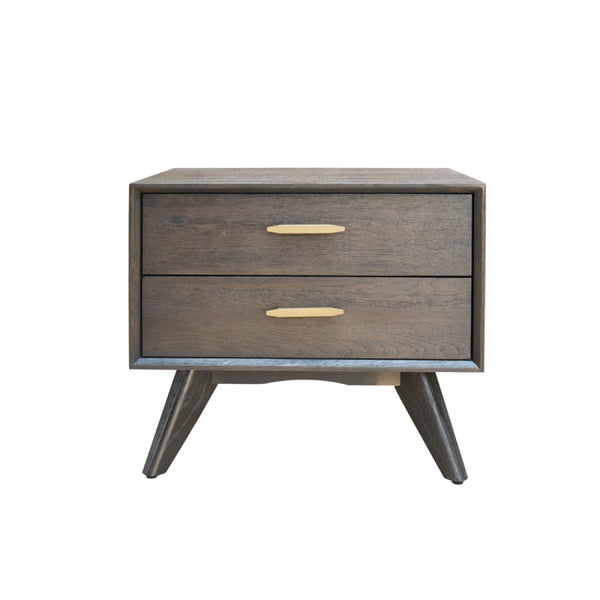 Vig Furniture Modrest Novak Modern Dark Oak Nightstand | Modishstore | Nightstands-2