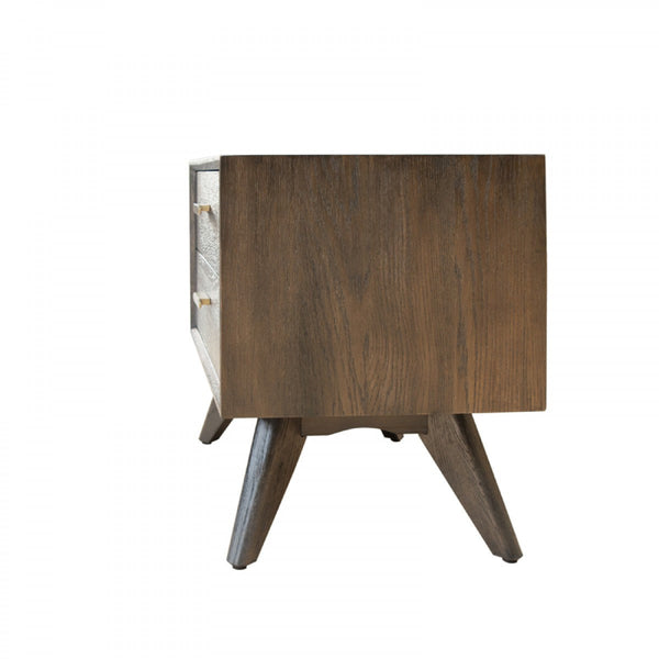 Vig Furniture Modrest Novak Modern Dark Oak Nightstand | Modishstore | Nightstands-3