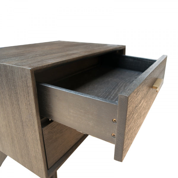 Vig Furniture Modrest Novak Modern Dark Oak Nightstand | Modishstore | Nightstands-4