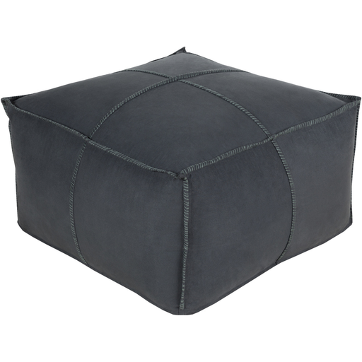 Surya Obsidian Cube Pouf - Solid - OBPF-001 | Poufs | Modishstore-2