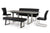 Vig Furniture Modrest Magnus Modern Black Dining Bench | Modishstore | Stools & Benches-5
