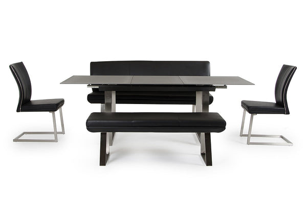 Vig Furniture Modrest Magnus Modern Black Dining Bench | Modishstore | Stools & Benches-6