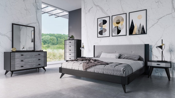 Vig Furniture Nova Domus Panther Contemporary Black Mirror | Modishstore | Mirrors-3