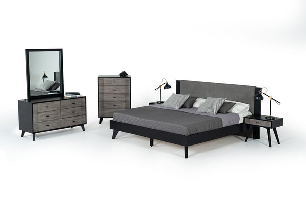 Vig Furniture Nova Domus Panther Contemporary Black Mirror | Modishstore | Mirrors-2