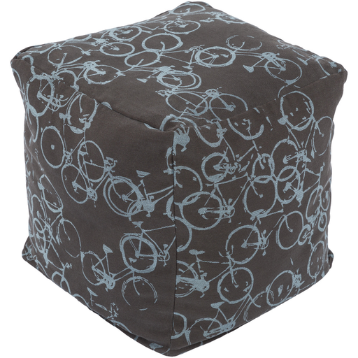 Surya Peddle Power Cube Pouf - Novelty - PDPF-001 | Poufs | Modishstore