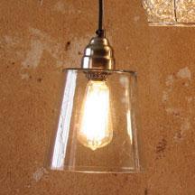 Kalalou Electric Pendant Lamps With Glass Shade-2