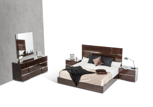 Vigfurniture Modrest Picasso Italian Modern Ebony Lacquer Mirror | Modishstore | Mirrors-2