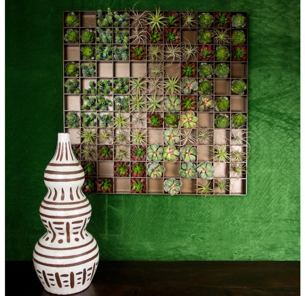 Green Wall, Pixelated Succulent by Gold Leaf Design Group | Green Wall | Modishstore