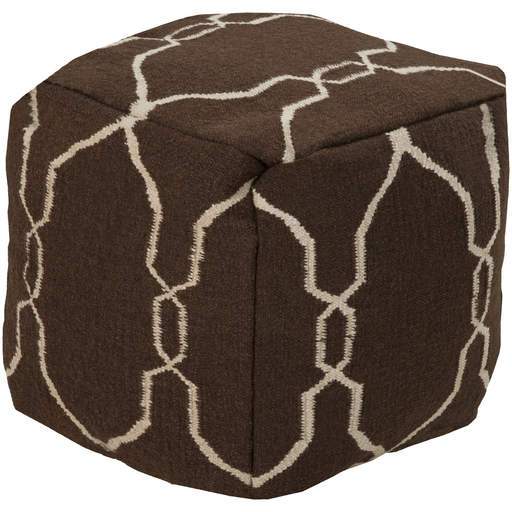 Surya Poufs Cube Pouf - Geometric - POUF-15 | Poufs | Modishstore-2