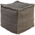 Surya Poufs Cube Pouf - Tonal | Poufs | Modishstore