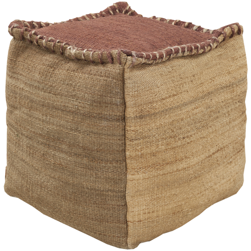 Surya Poufs Cube Pouf - Tonal | Poufs | Modishstore-3