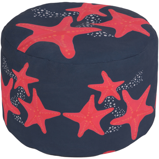 Surya Poufs Cylinder Pouf - Coastal - POUF-265 | Poufs | Modishstore-3