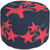 Surya Poufs Cylinder Pouf - Coastal - POUF-265 | Poufs | Modishstore-3