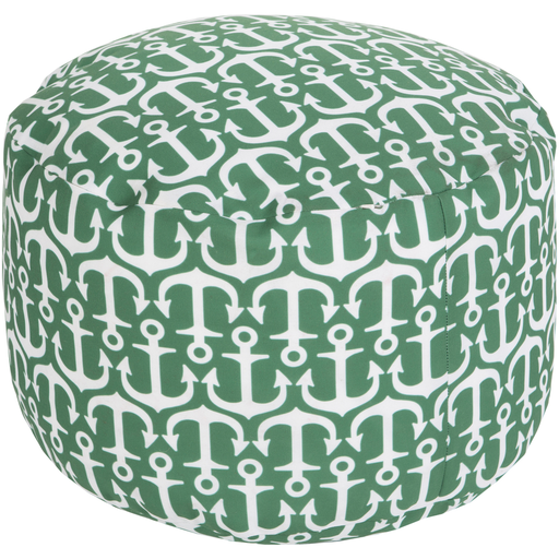 Surya Poufs Cylinder Pouf - Coastal - POUF-303 | Poufs | Modishstore