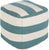 Surya Wide Stripe Pouf | Poufs | Modishstore-2
