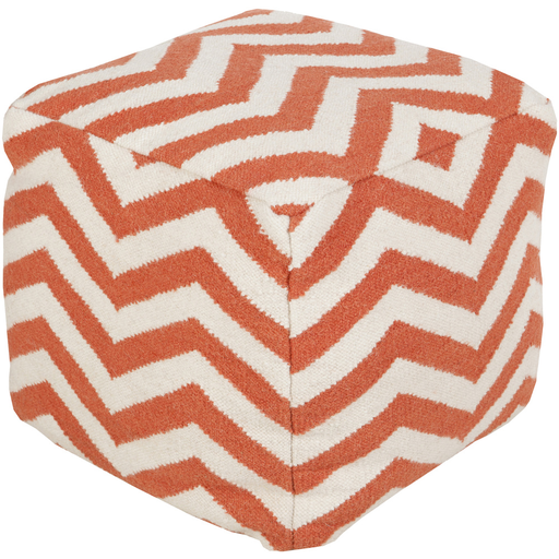 Surya Poufs Cube Pouf - Geometric - POUF-165 | Poufs | Modishstore