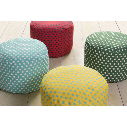 Surya Poufs Cylinder Pouf - Geometric - POUF-291 | Poufs | Modishstore