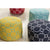 Surya Poufs Cylinder Pouf - Coastal - POUF-297 | Poufs | Modishstore