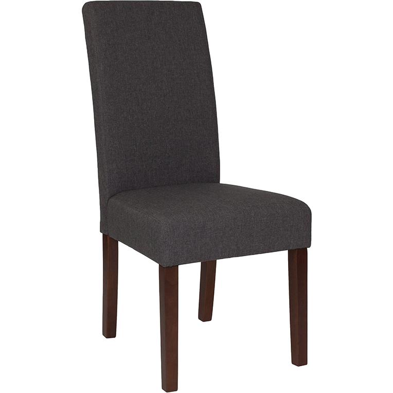 Greenwich Series Gray Fabric Parsons Chair By Flash Furniture | Dining Chairs | Modishstore