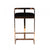Vig Furniture Modrest Halifax Modern Black Leatherette & Rosegold Bar Stool | Modishstore | Bar Stools-2
