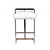 Vig Furniture Modrest Halifax Modern White Faux Fur & Rosegold Bar Stool | Modishstore | Bar Stools-2