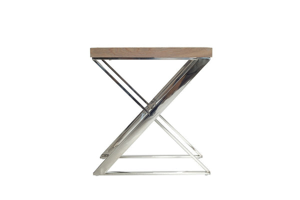 Vig Furniture Modrest Rowlett Modern Antique Ash End Table | Modishstore | End Tables-2