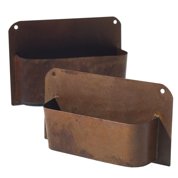 Rust Wall Planter by Accent Decor (Set of 8)