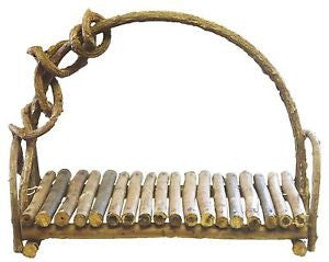 Reclaimed Driftwood Twig Serving Tray With Crazy Vine Handle by Kalalou-2