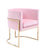 Vig Furniture Modrest Betsy Modern Pink Velvet & Gold Dining Chair | Modishstore | Dining Chairs