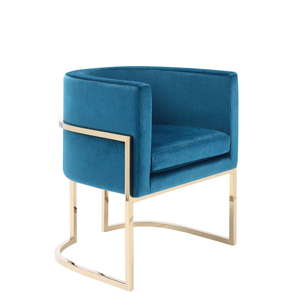 Vig Furniture Modrest Betsy Modern Velvet & Gold Dining Chair | Modishstore | Dining Chairs