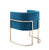 Vig Furniture Modrest Betsy Modern Velvet & Gold Dining Chair
