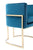 Vig Furniture Modrest Betsy Modern Velvet & Gold Dining Chair