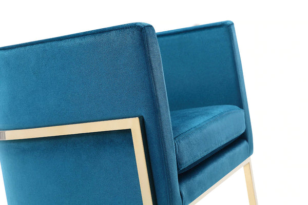 Vig Furniture Modrest Betsy Modern Velvet & Gold Dining Chair