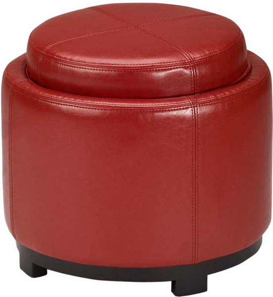Safavieh Chelsea Round Tray Ottoman | Ottomans |  Modishstore  - 9