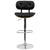 Beech Bentwood Adjustable Height Barstool With Button Tufted Black Vinyl Seat By Flash Furniture | Bar Stools | Modishstore - 4