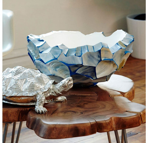Gold Leaf Design Group Shell 'Kabibe' Bowl | Decorative Bowls | Modishstore-2